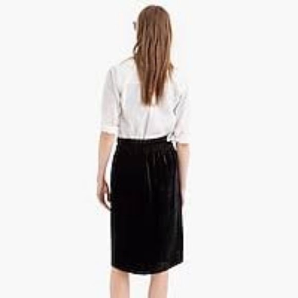 J.Crew Velvet pull-on skirt - Picture 3 of 8